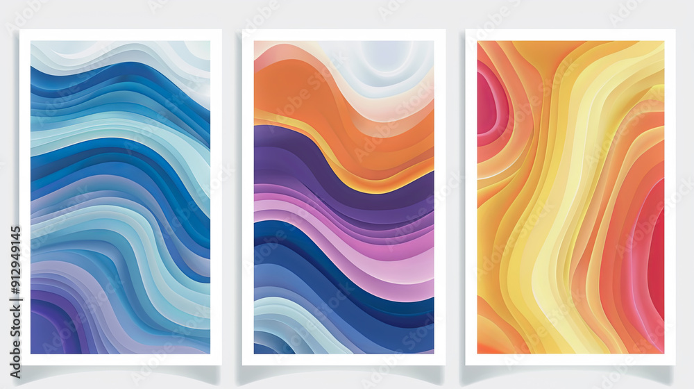 Abstract background design with fluid colorful gradient waves composition of dynamic shapes modern design template for banners flyers posters covers and branding Abstract background design with fluid colorful gradient waves composition of dynamic shapes modern design template for banners flyers posters covers and branding