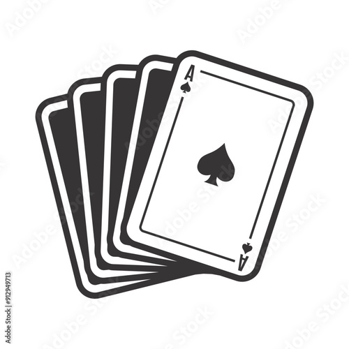 Set of casino icons. Vector illustration