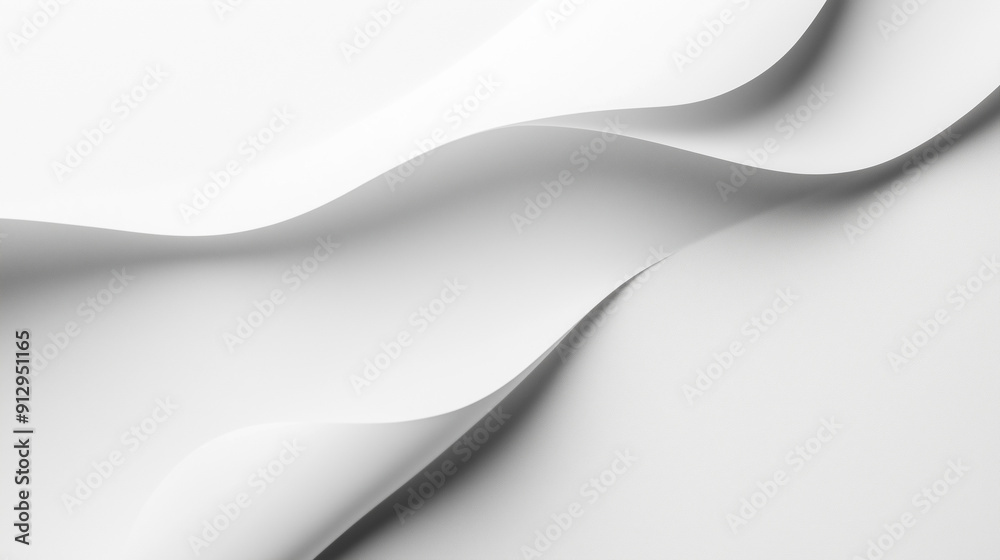 White waved paper background White waved paper background