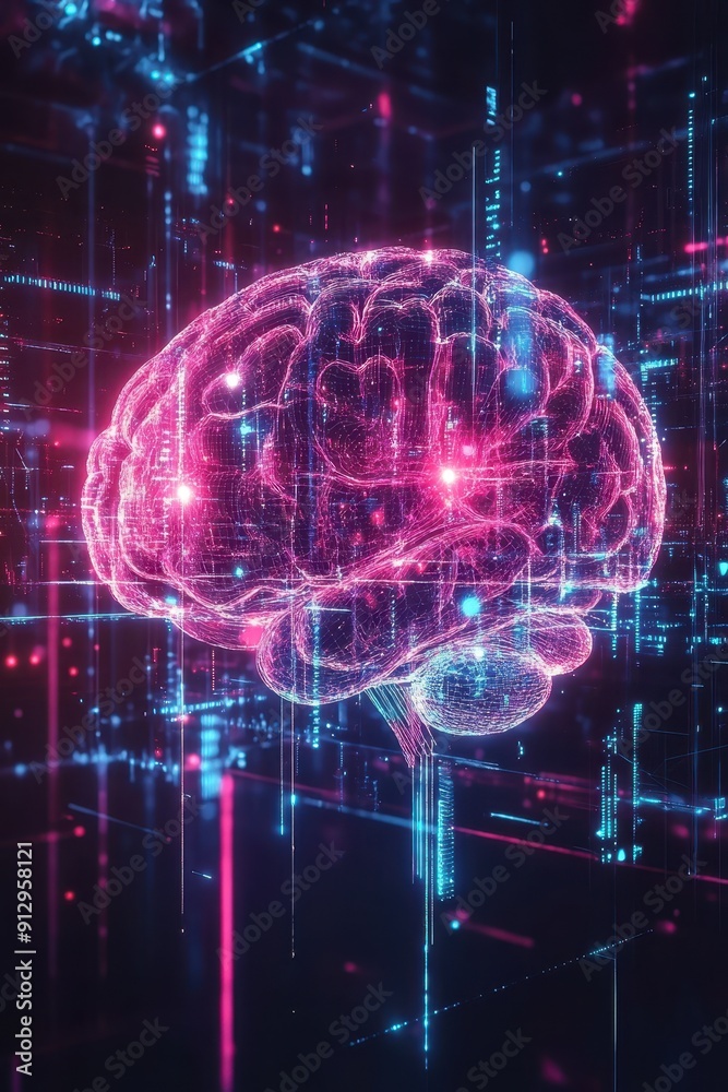 Fototapeta premium Neurotech Themed 