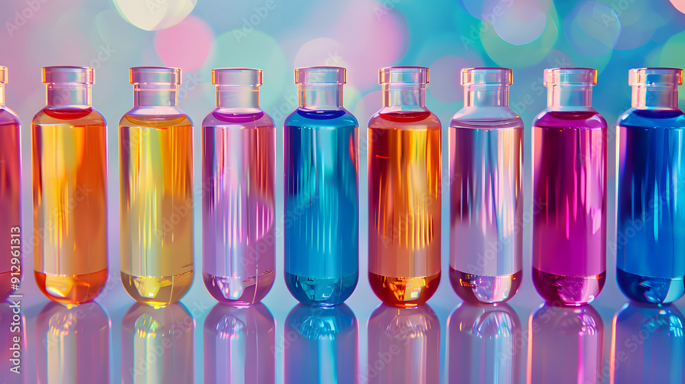 The tubes that are filled with chemicals are in different colors and are useful in medical laboratories and look so amazing with a shiny background design The tubes that are filled with chemicals are in different colors and are useful in medical laboratories and look so amazing with a shiny background design
