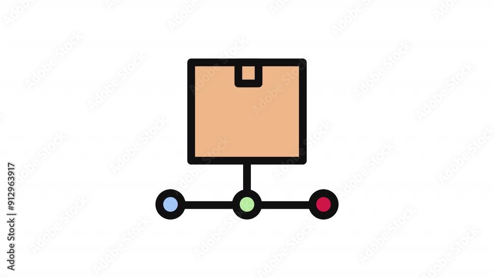 Delivery Timeline Icon Animation Delivery Timeline Icon Animation