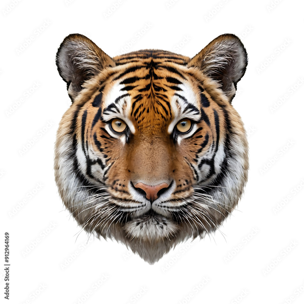 Obraz premium tiger isolated on white background