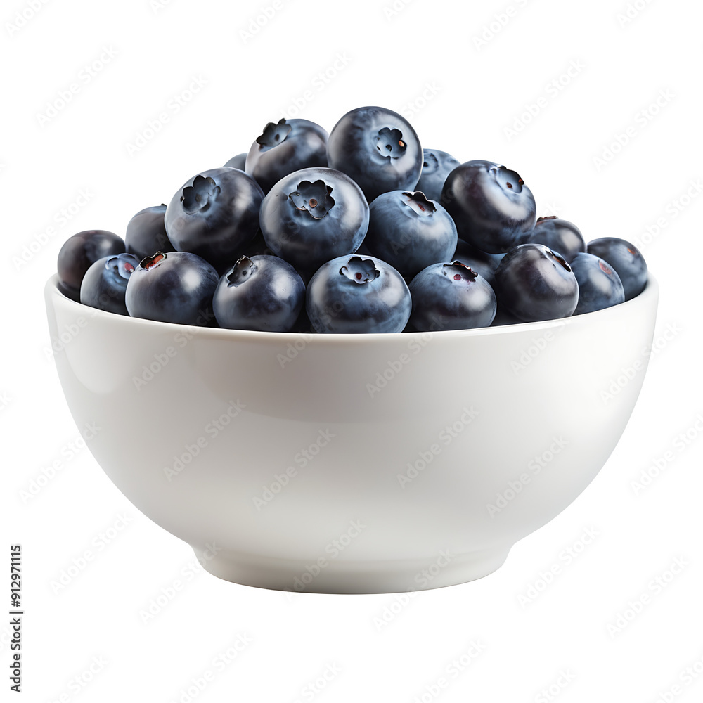 A white bowl overflowing with fresh, ripe blueberries. Transparent PNG for versatile use. Perfect for food blogs, recipe websites, health publications, or product packaging. A white bowl overflowing with fresh, ripe blueberries. Transparent PNG for versatile use. Perfect for food blogs, recipe websites, health publications, or product packaging.