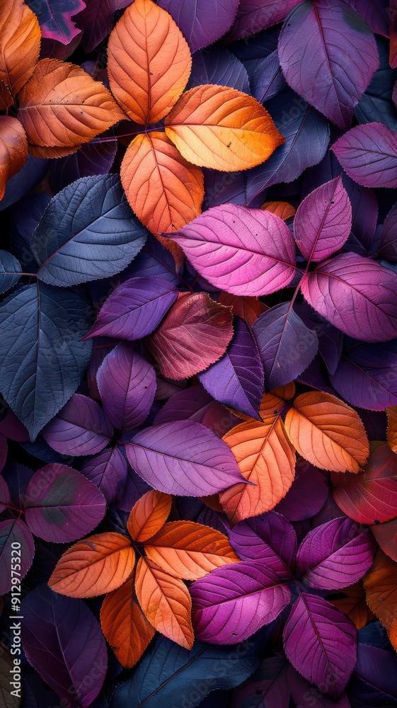 Autumn Leaves in Warm Shades. Autumn Leaves in Warm Shades.