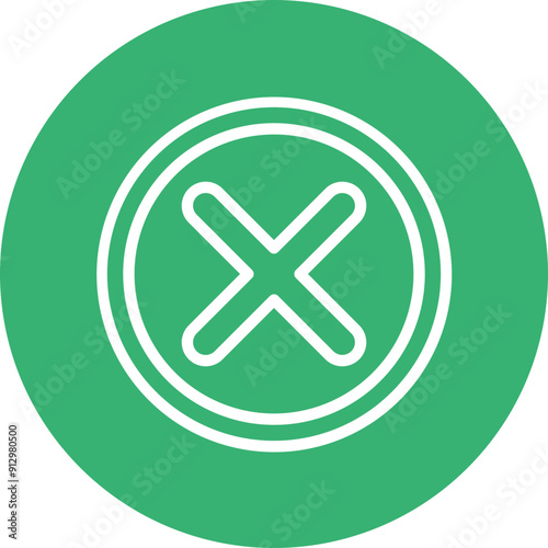 Rejection Vector Line White Circles Multicolors