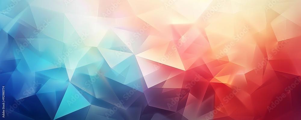 Abstract Geometric Blue and Red Gradient, Abstract, Gradient, Polygon, Polygonal Abstract Geometric Blue and Red Gradient, Abstract, Gradient, Polygon, Polygonal