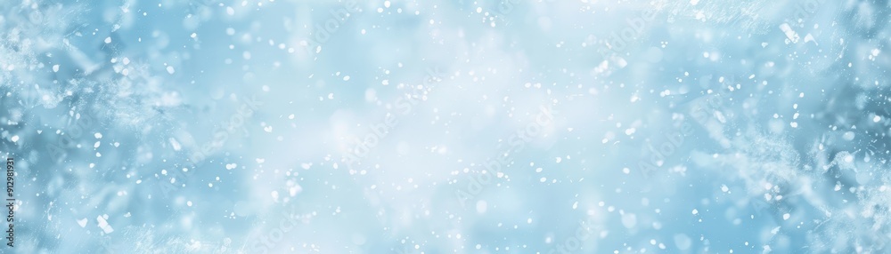 Abstract Winter Blue with White Snowflakes and Bokeh, winter , christmas , background , festive Abstract Winter Blue with White Snowflakes and Bokeh, winter , christmas , background , festive
