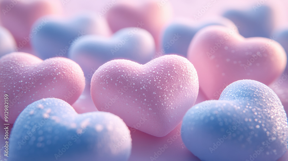 Obraz premium Vibrant Pastel Marshmallow Assortment