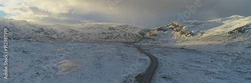 Norwegian snowy landscape 