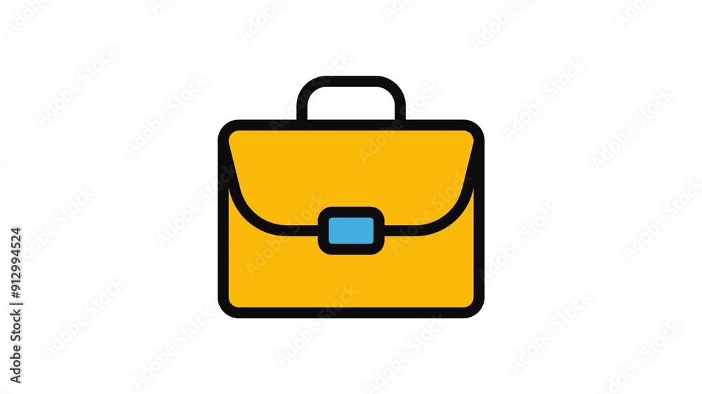 Suitcase. Icon Animation