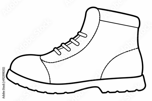 Hand drawn Shoe outline illustration