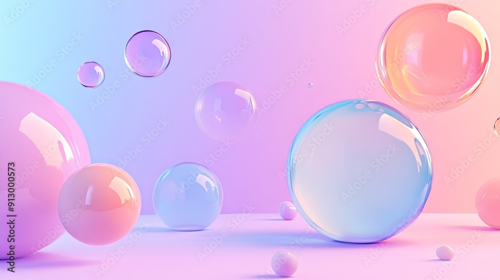 3D render of fluid geometric shapes against a gradient background. Ideal for creative and multipurpose use. 3D render of fluid geometric shapes against a gradient background. Ideal for creative and multipurpose use.