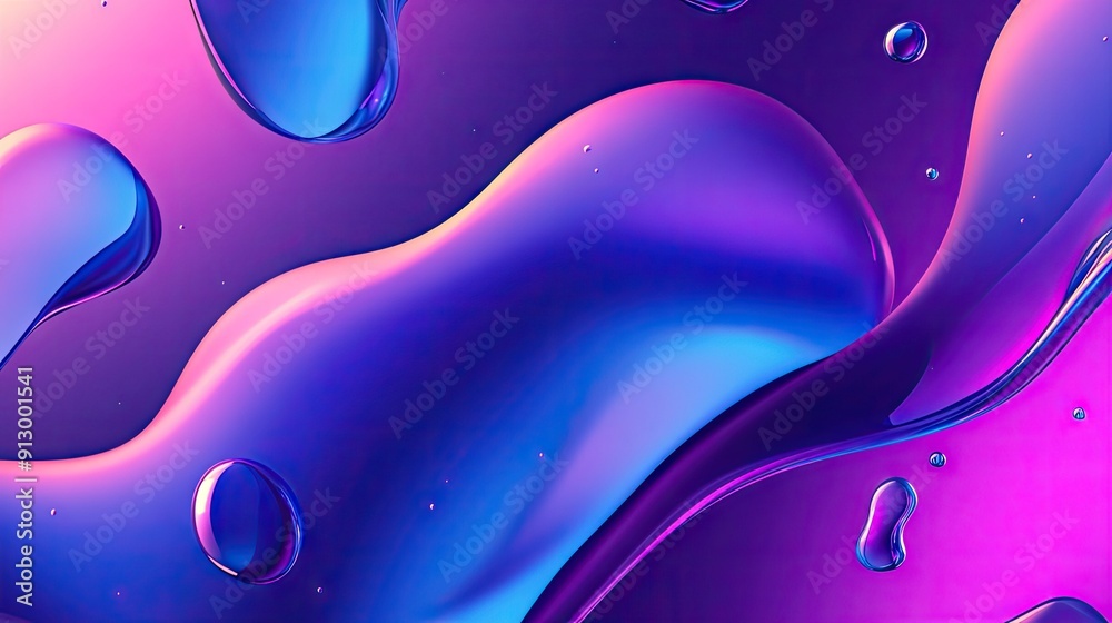 Abstract 3D fluid geometry with a vibrant gradient background. Perfect for multipurpose design elements. Abstract 3D fluid geometry with a vibrant gradient background. Perfect for multipurpose design elements.