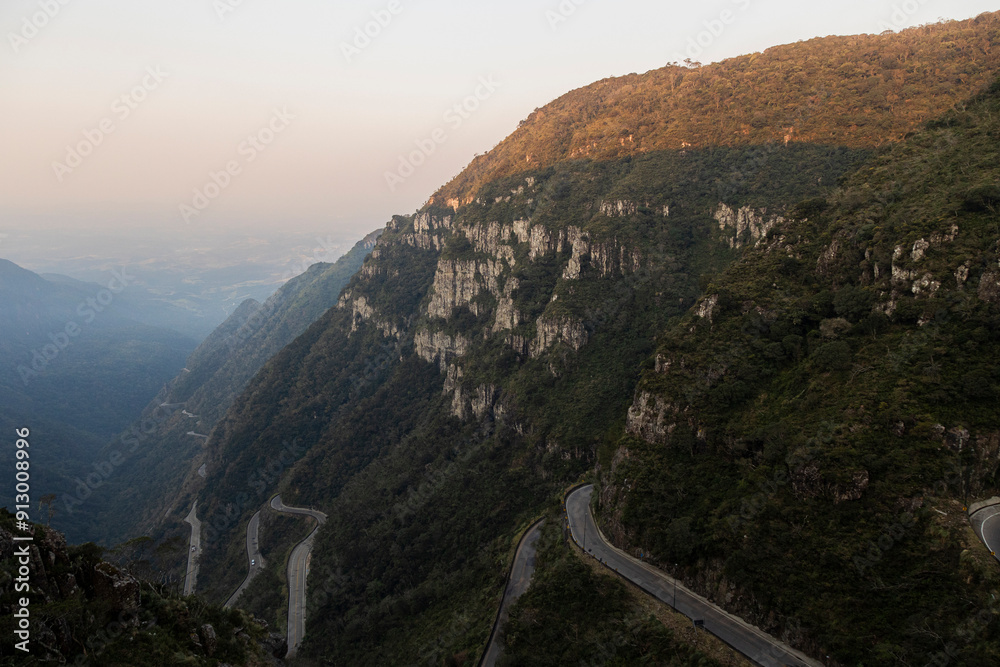 Fototapeta premium Fim de tarde, Serra do Rio do Rastro, Santa Catarina, Brasil