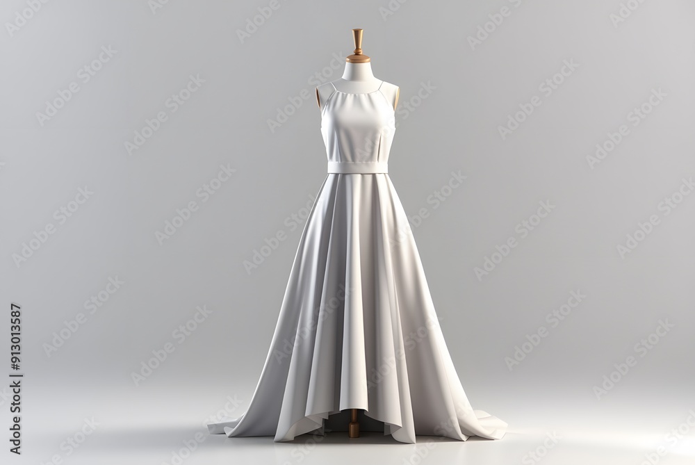 Dress on a mannequin on a white background
Dress on a mannequin on a white background