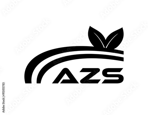 AZS letter logo Design. AZS Simple and modern monogram logo. Abstract Alphabet vector Design. photo