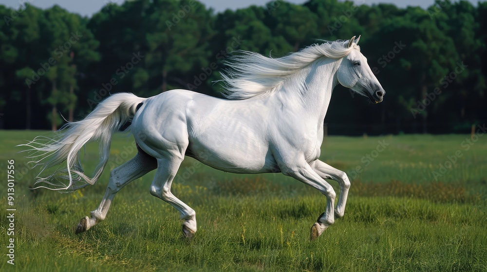 horse in the meadow horse in the meadow