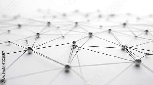 Interconnected lines and nodes, illustrating the essence of partnership and unity.