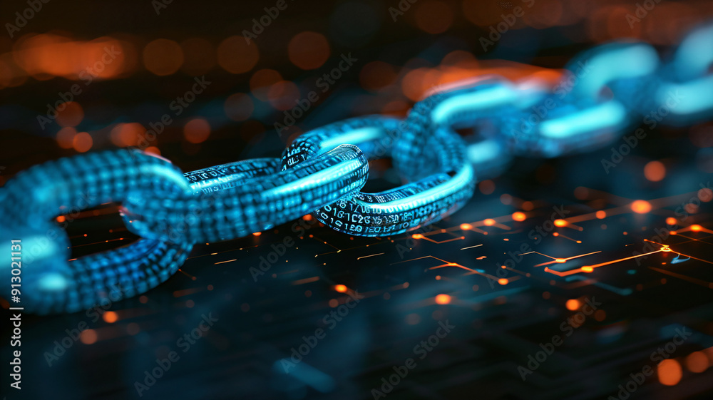 Blockchain technology with secure data links in a digital network Blockchain technology with secure data links in a digital network