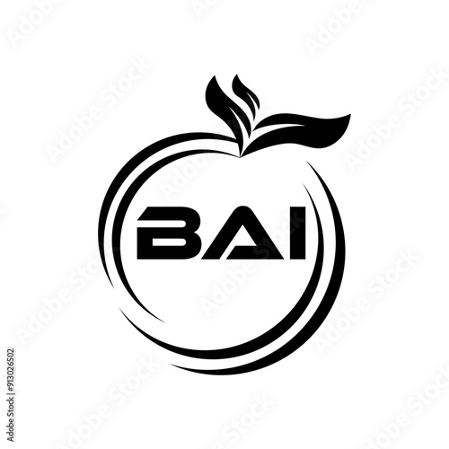 BAI letter logo Design. BAI Simple and modern monogram logo. Abstract Alphabet vector Design.