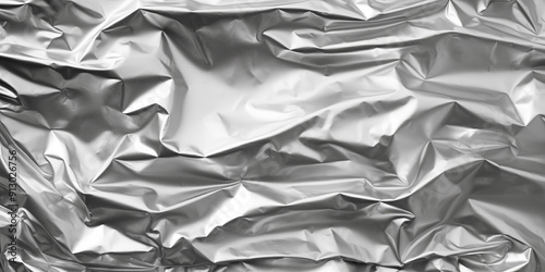 Obraz na płótnie Srebrna plastikowa powierzchnia – recykling i odpady w salonie