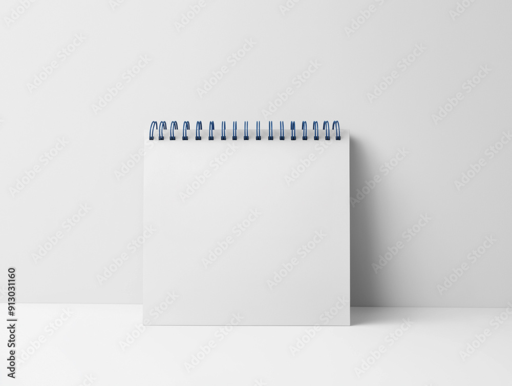 Blank spiral desk calendar mock-up. Minimalist photo with copy space for text. Empty 3D table calendar. Office and home decor. Bright minimal background photography for your design. Blank spiral desk calendar mock-up. Minimalist photo with copy space for text. Empty 3D table calendar. Office and home decor. Bright minimal background photography for your design.