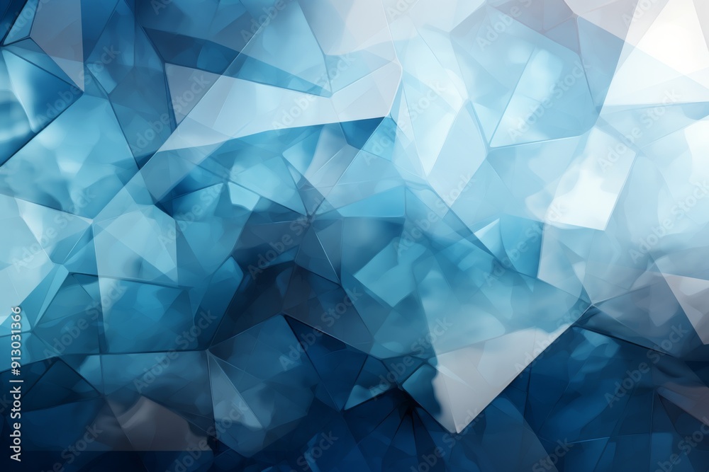 Abstract Blue Polygonal Background Abstract Blue Polygonal Background