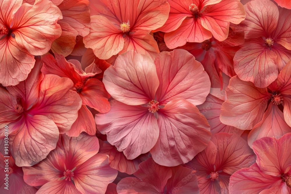 Delicate Coral Hibiscus Petals Delicate Coral Hibiscus Petals