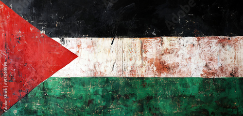 Gritty Flag of Palestine 
