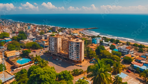 Conakry capital Guinea, panorama