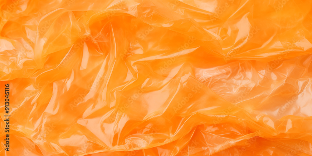Pomarańczowa folia w świetle – tło inspirowane plastikiem