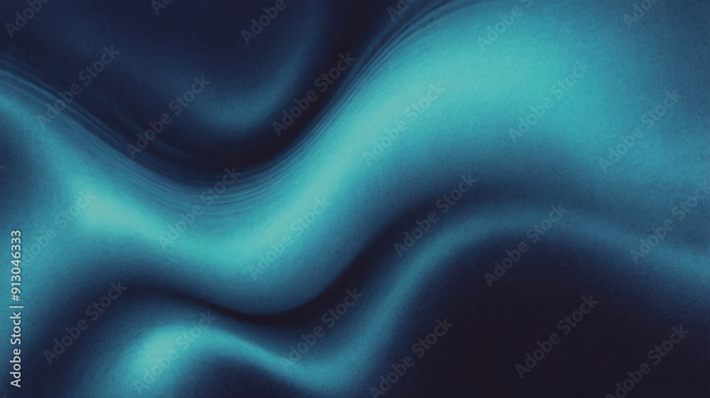 Obraz premium Image is an abstract, digital artwork featuring a smooth gradient of dark blue and light blue hues.