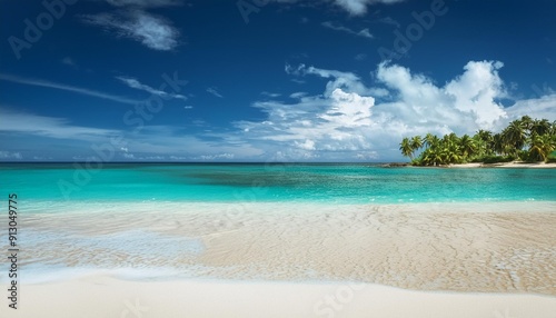 tropical beach landscape, AI generated