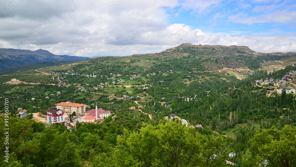 A view from Sariveliler Town in Karaman, Turkey A view from Sariveliler Town in Karaman, Turkey