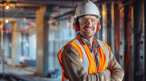 The Construction Worker Smiling photo