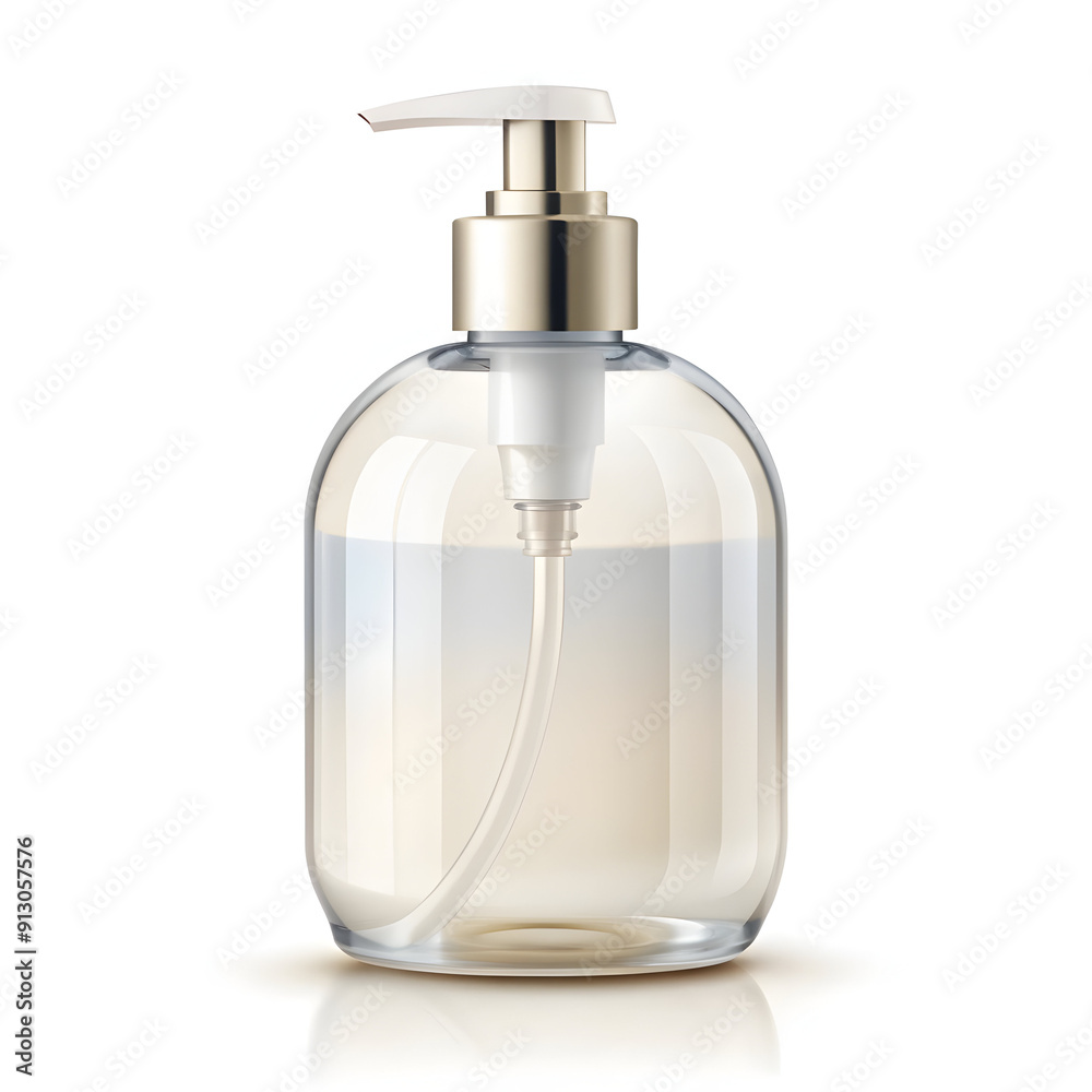 Fototapeta premium blank liquid soap bottle