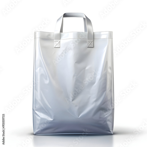 blank shopping plastic bag