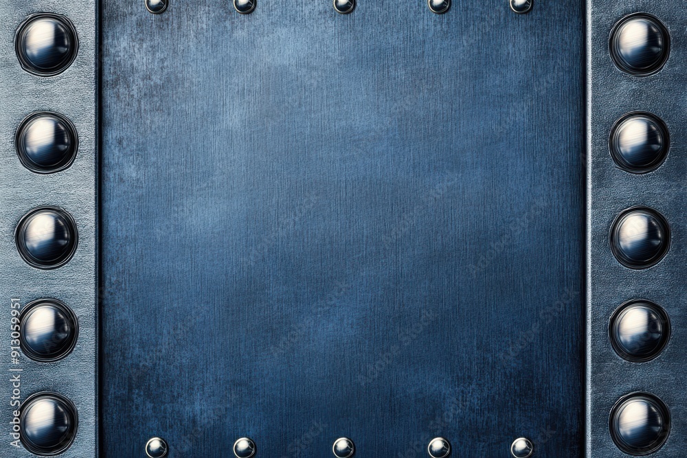 Fototapeta premium Blue Metal Background. Graphic Resources