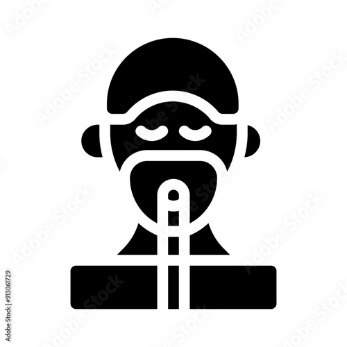 mask glyph icon