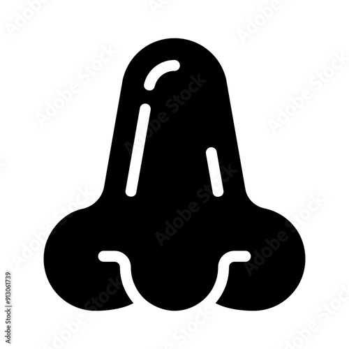 nose glyph icon