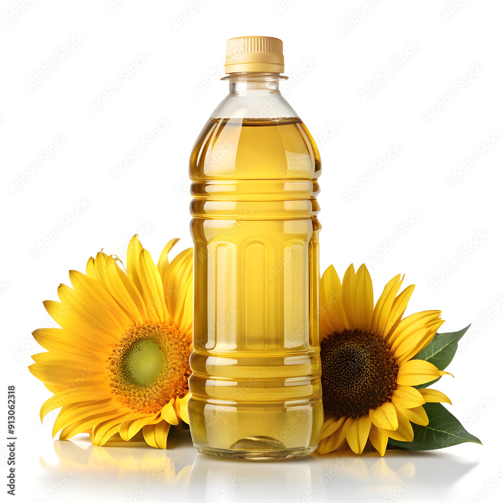 sunflower oil bottle with sunflower sunflower oil bottle with sunflower