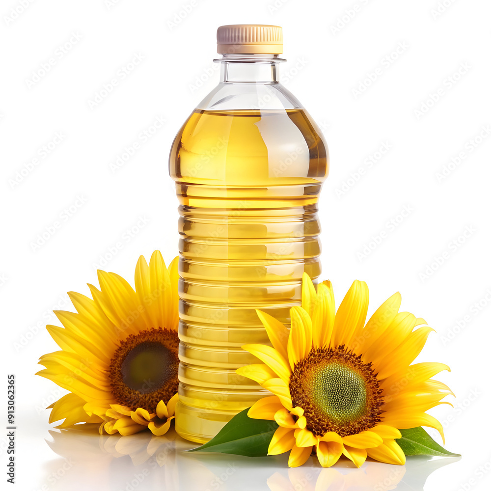 sunflower oil bottle with sunflower sunflower oil bottle with sunflower