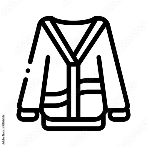 cardigan line icon
