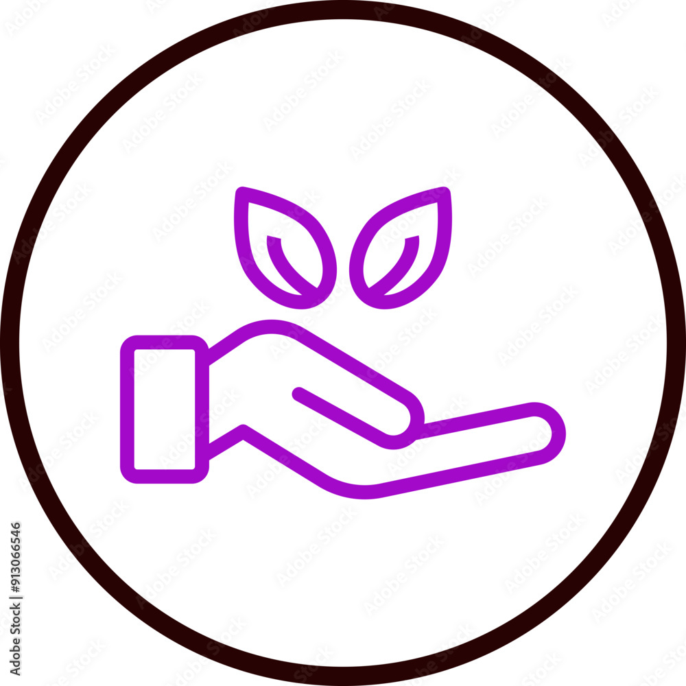 Save Nature Vector Line Purple Circle Black Save Nature Vector Line Purple Circle Black