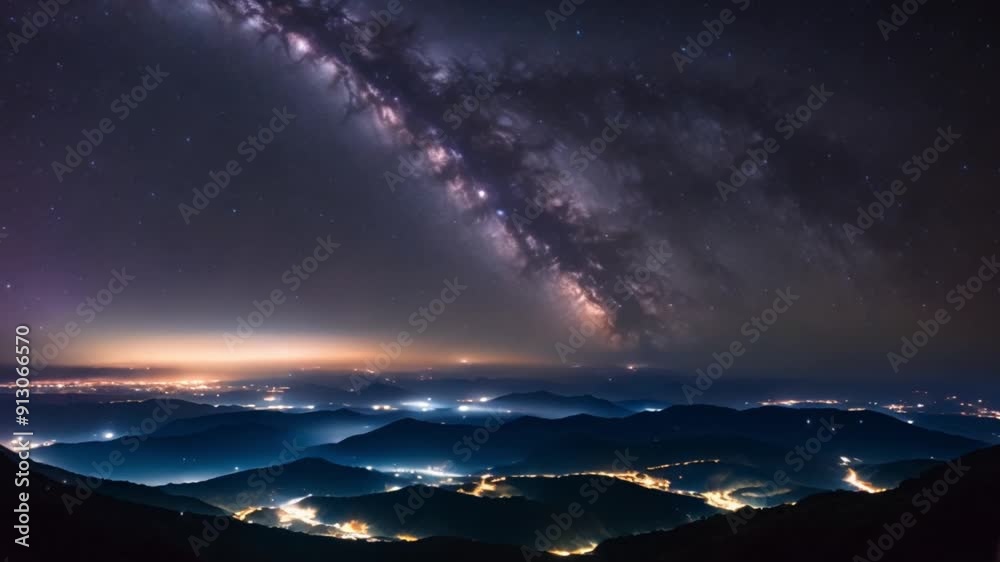 mountains under the Milky Way Galaxy mountains under the Milky Way Galaxy