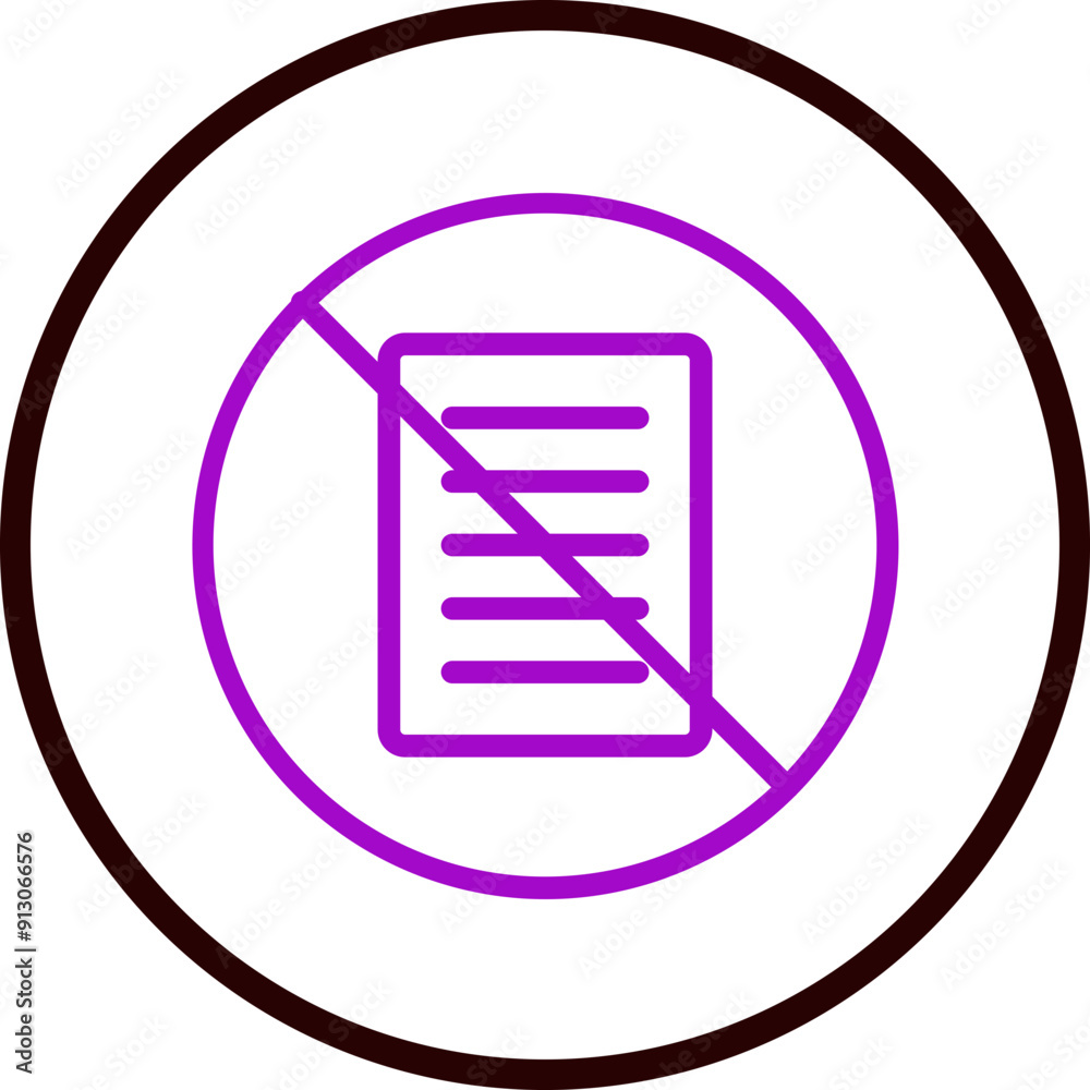 Paperless Vector Line Purple Circle Black Paperless Vector Line Purple Circle Black