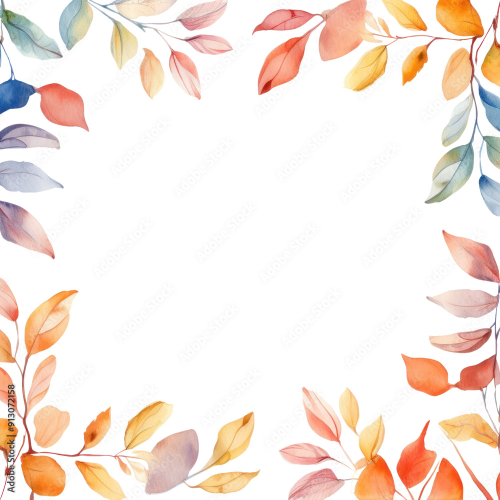 PNG Autumn leaf square border pattern backgrounds plant. PNG Autumn leaf square border pattern backgrounds plant.