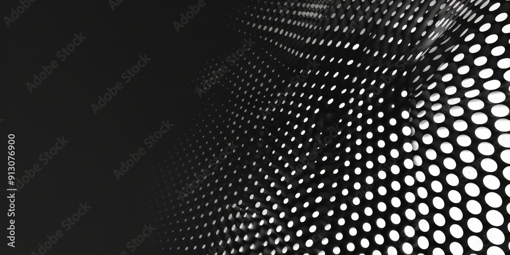A black and white image of a pattern of dots. The image is abstract and has a modern feel to it A black and white image of a pattern of dots. The image is abstract and has a modern feel to it