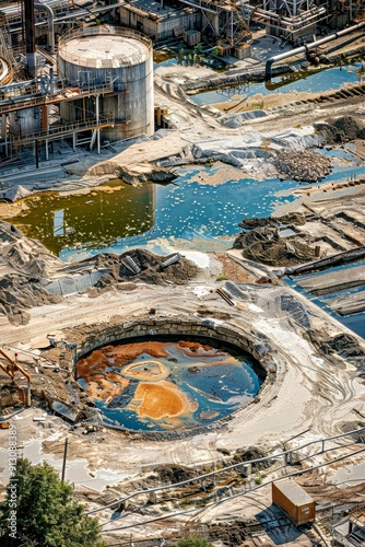 Precision in Industry: Golden Ratio Layout of Contaminated Site for Remediation with Space for Text